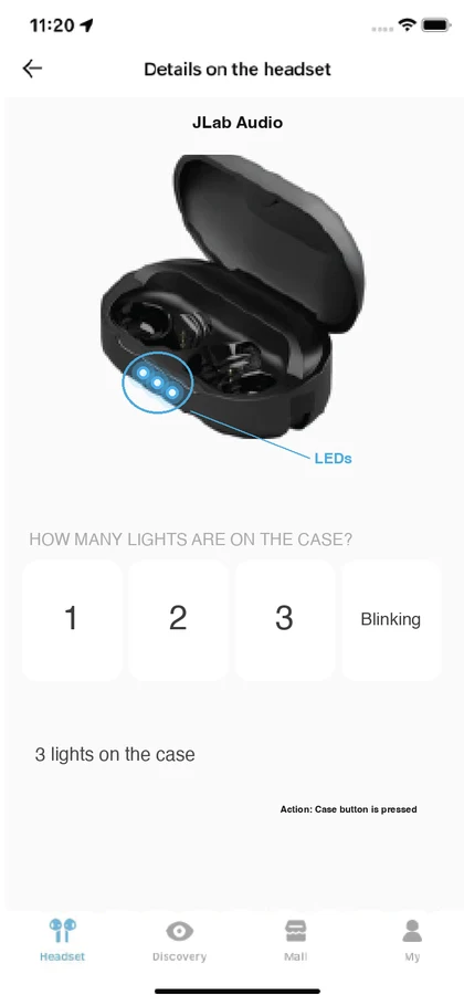 An early screen asking how many lights are on the case